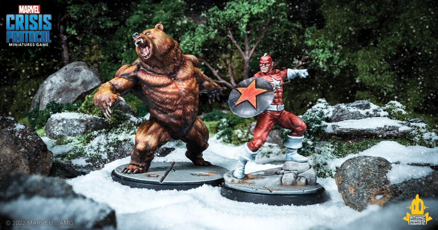 Asmodee North America Marvel Crisis Protocol Ursa Major and Red Guardian Miniatures Game image number 2