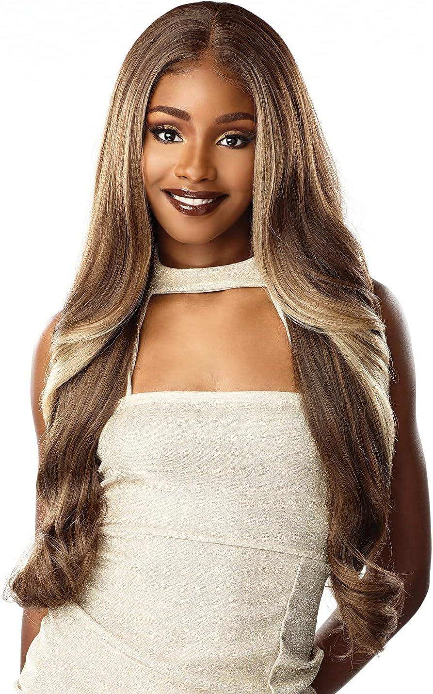 Sensationnel Butta Lace Wigs - Unit 14 Extra Wide 5 Inch Deep Parting Synthetic Preplucked Hairline Glueless Lacefront (BALAYAGEMOCHA) image number 4