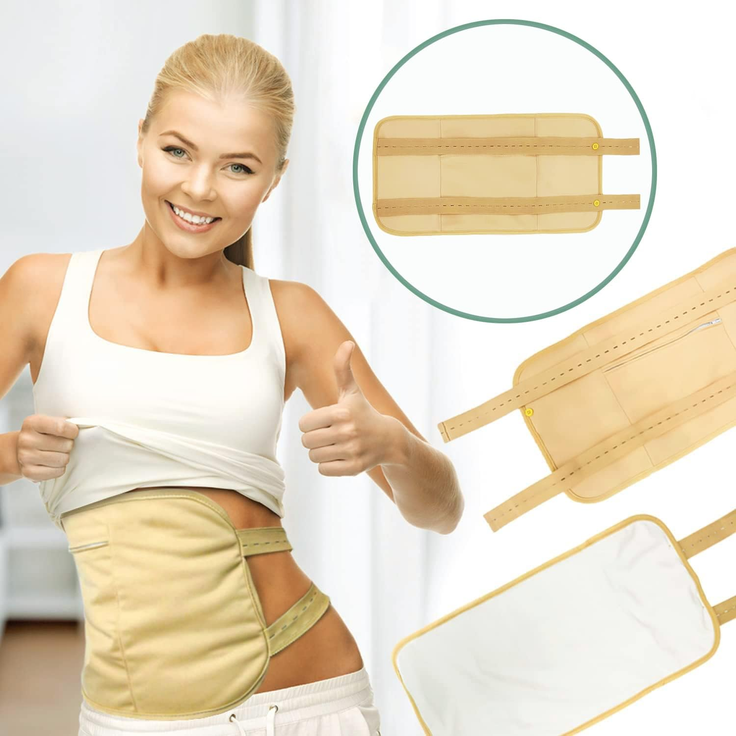 Castor Oil Pack Wrap,1Pc Castor Oil Pack Compress Reusable Castoroil Pack Wrap,Reusable Castor Oil Pack,Castor Oil Pack for Liver,Castoroil Pack Wrap,Castor Oil Packs for Liver Detox image number 3