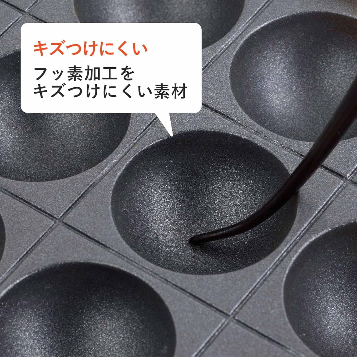 Shimomura Planning 32877 Hot Plate Scratch Resistant Octopus Picks, Set of 2, Made in Japan, Dishwasher Safe, Heat Resistant, Won'T Damage Hot Plates, Takoyaki, Easy to Rebound, round Tip, Kids image number 3