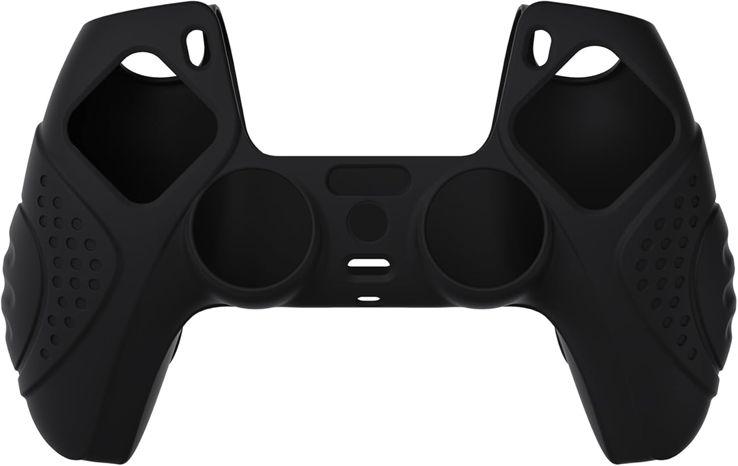 Extremerate Playvital Guardian Edition Black Ergonomic Soft Anti-Slip Controller Silicone Case Cover for Ps5, Rubber Protector Skins with Black Joystick Caps for Ps5 Controller - Blue image number 3