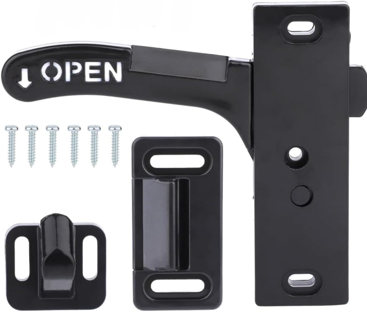 RV Screen Door Latch, Passenger Side Entry Door Replacement Parts for RV Camper Travel Trailer， (Left Side) image number 1