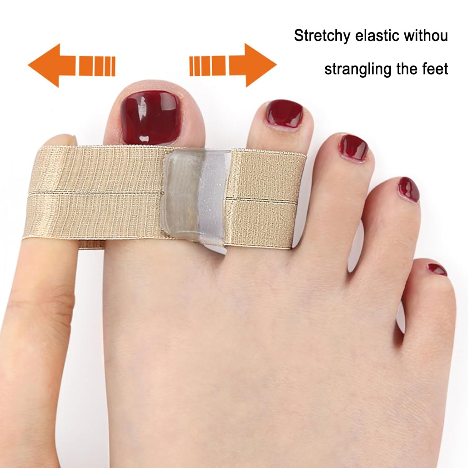 3Pcs Bunion Toe Separators, 2 Loops Toe Separator, Gel Toe Spacers Bunion Corrector, Hammer Toe Straightener for Overlapping Toes Women Men image number 6