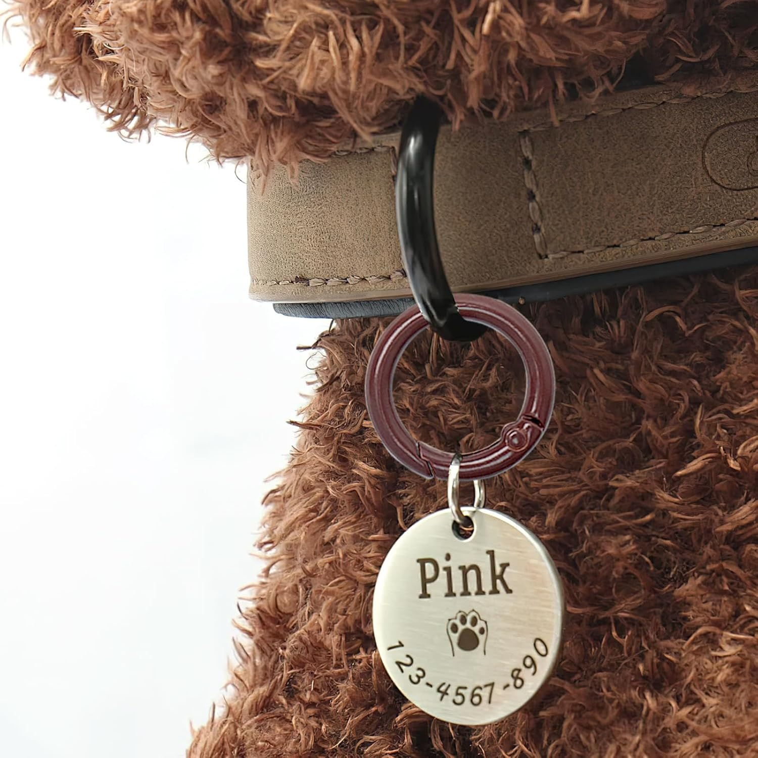 NEETUE 50 Pcs 1 Inch Metal Spring O Rings round Carabiner Ring Clip,Round Snap Clip for DIY Accessories Craft Making image number 2