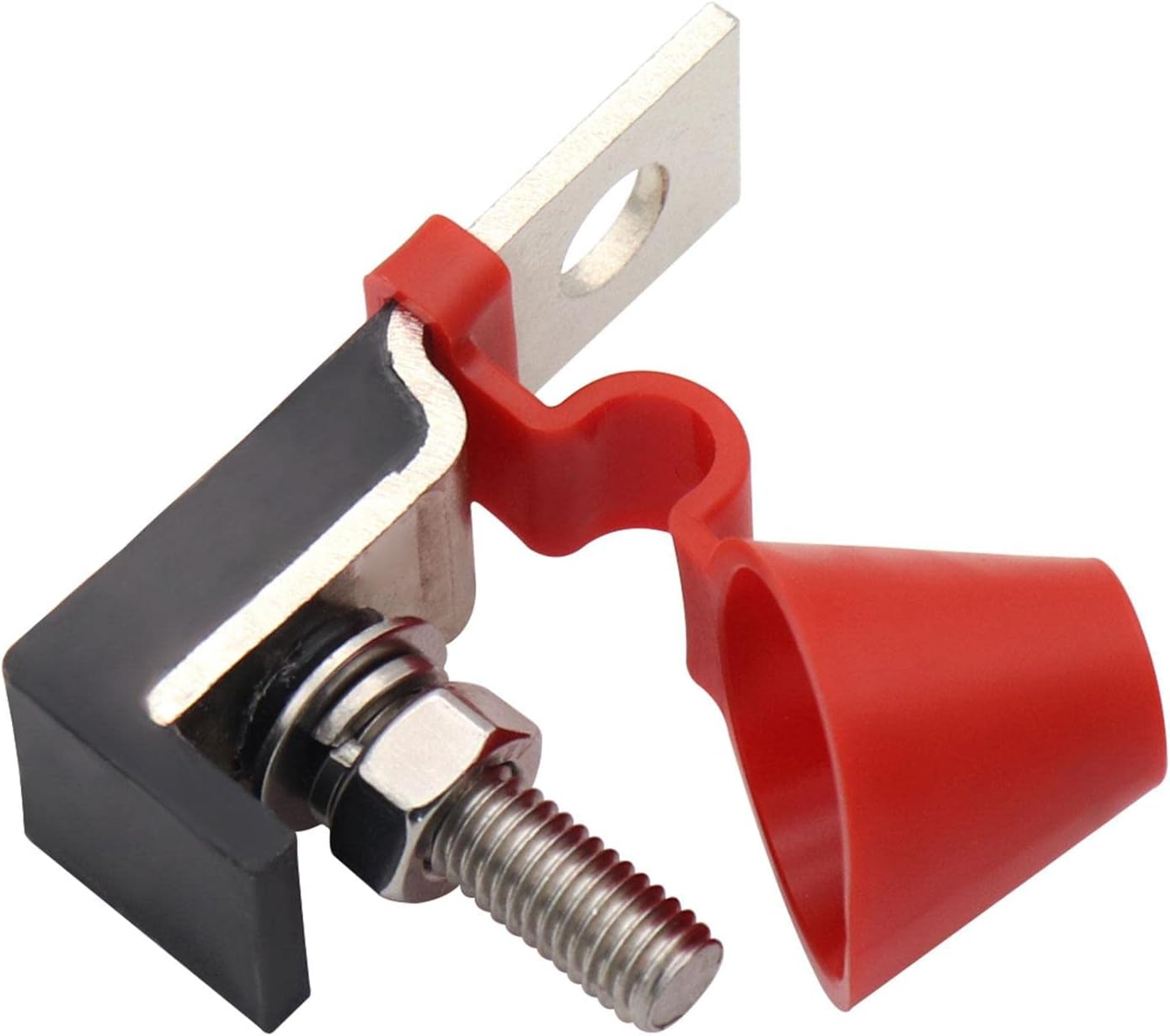 Magideal Mrbf Terminal Fuse Block Kit 5/16" (M8) Single Stud Fuse Mount for RV Truck, 60A