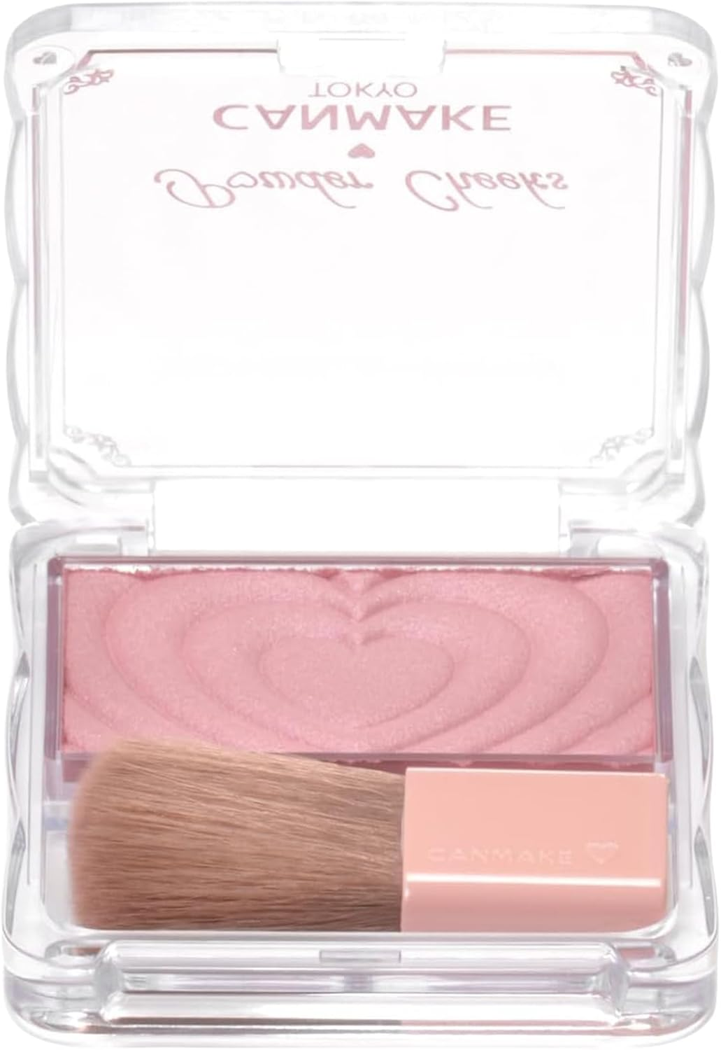 Canmake Powder Cheeks P05 Classy Mauve Pink, 0.06 Oz (1.8 G), Clear, Glossy, Bluish Pink - 03 Cheerful Peach image number 3