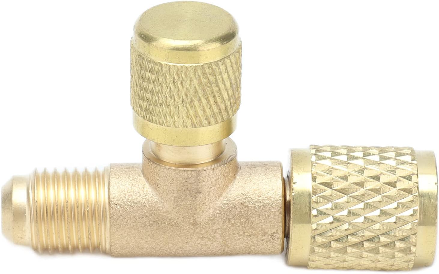 1/4SAE Exhaust Valve, Refrigerant Pressure Bleed Valve, Air Conditioning Refrigeration Adapter Valve for R22 R12 R134 image number 4