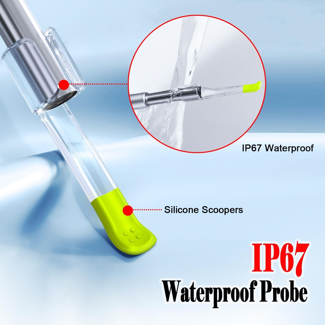 Digital Otoscope with 5 Inch IPS Screen, Ear Wax Removal Tool Camera, 3.9Mm Ear Cleaner with Camera & Light, HD Ear Camera Wax Remover, Supports Photo Snap & Video Recording, 32GB Card image number 5