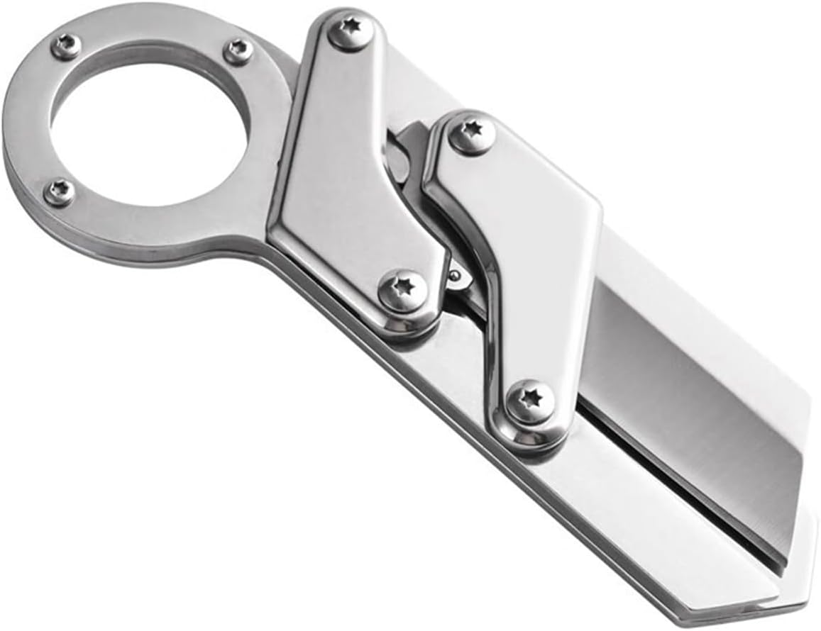 Outdoor Mechanical Folding Knife High Hardness Push-Activated Multi-Functional image number 3