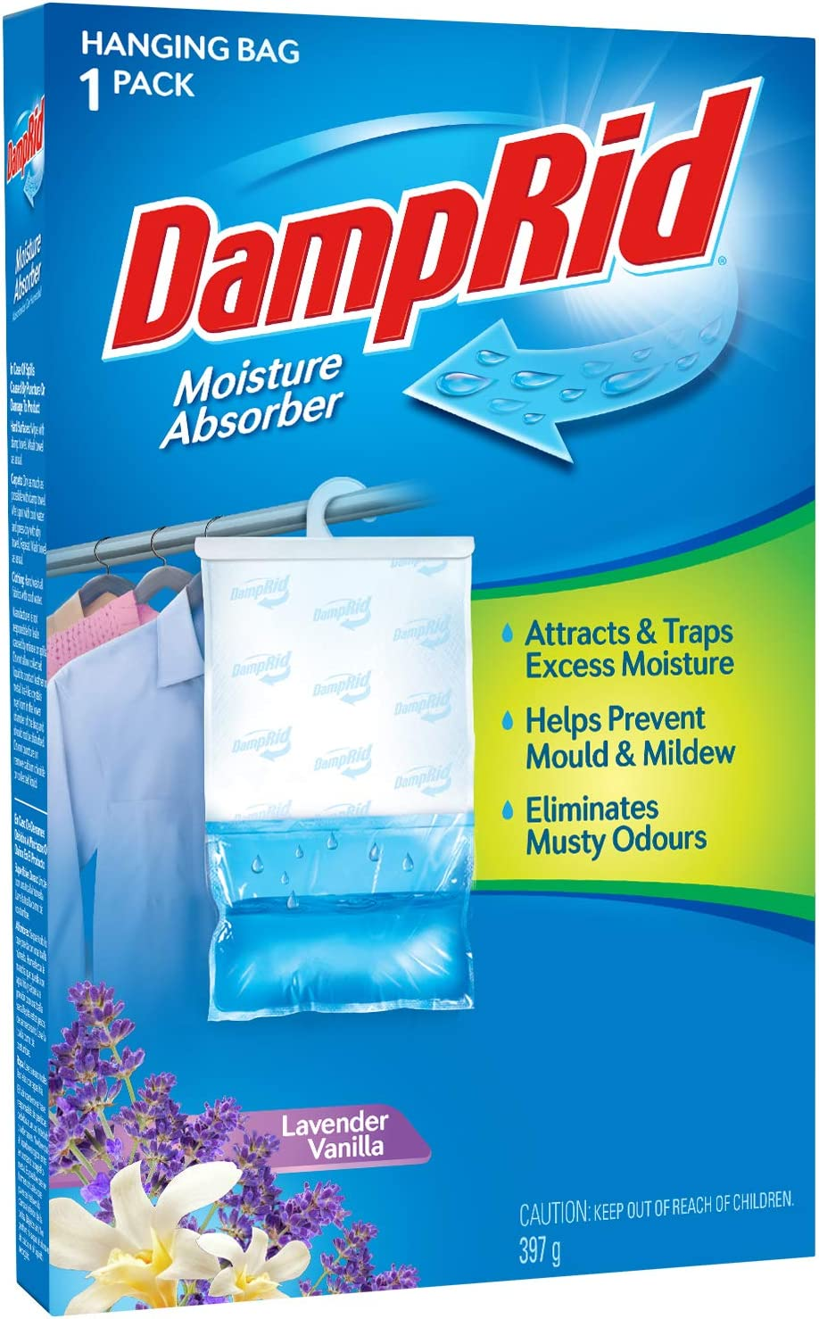 Damprid Hanging Moisture Absorber Lavender Vanilla, 397 G image number 2