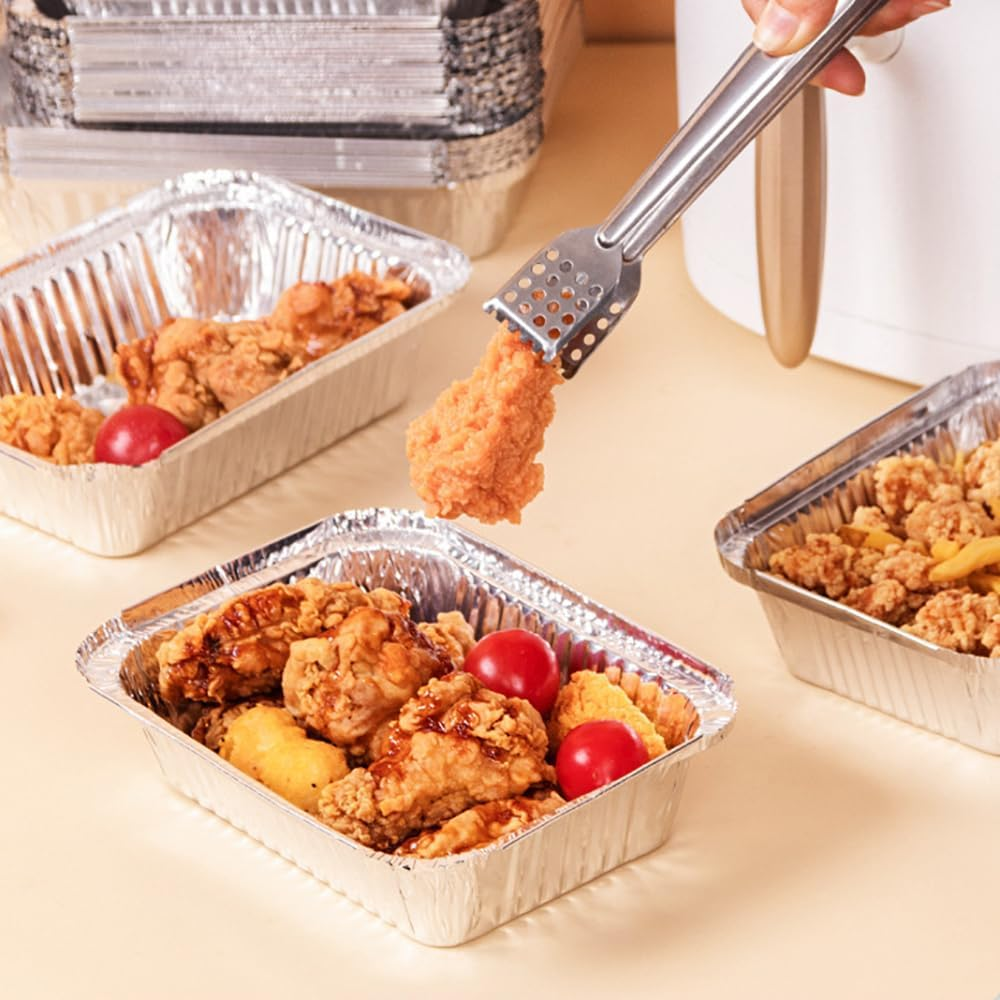 20X BBQ Aluminum Foil Grease Drip Pans Recyclable Grill Catch Tray for Weber image number 4