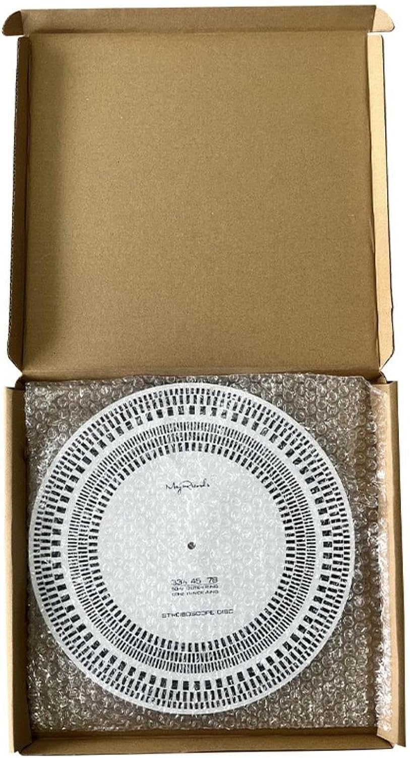 Magideal Vinyl Turntables,Phonograph Test Disc,Calibration Profesional Detection Adjustment Tool Checker,Acrylic Speed Dial for Player image number 5