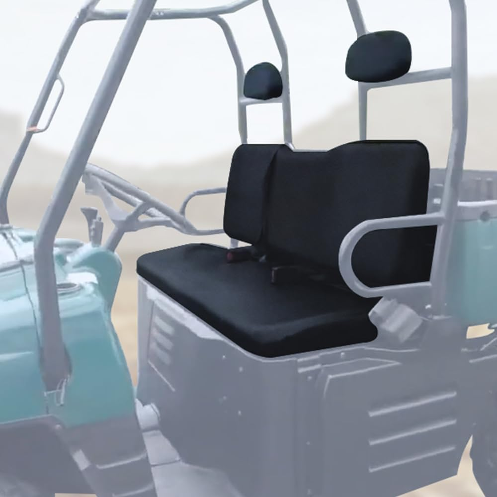 UTV Ranger Seat Covers, Black Waterproof Front Bench Seat Cover Compatible with Polaris Ranger 500/700/800 2002-2008 image number 3