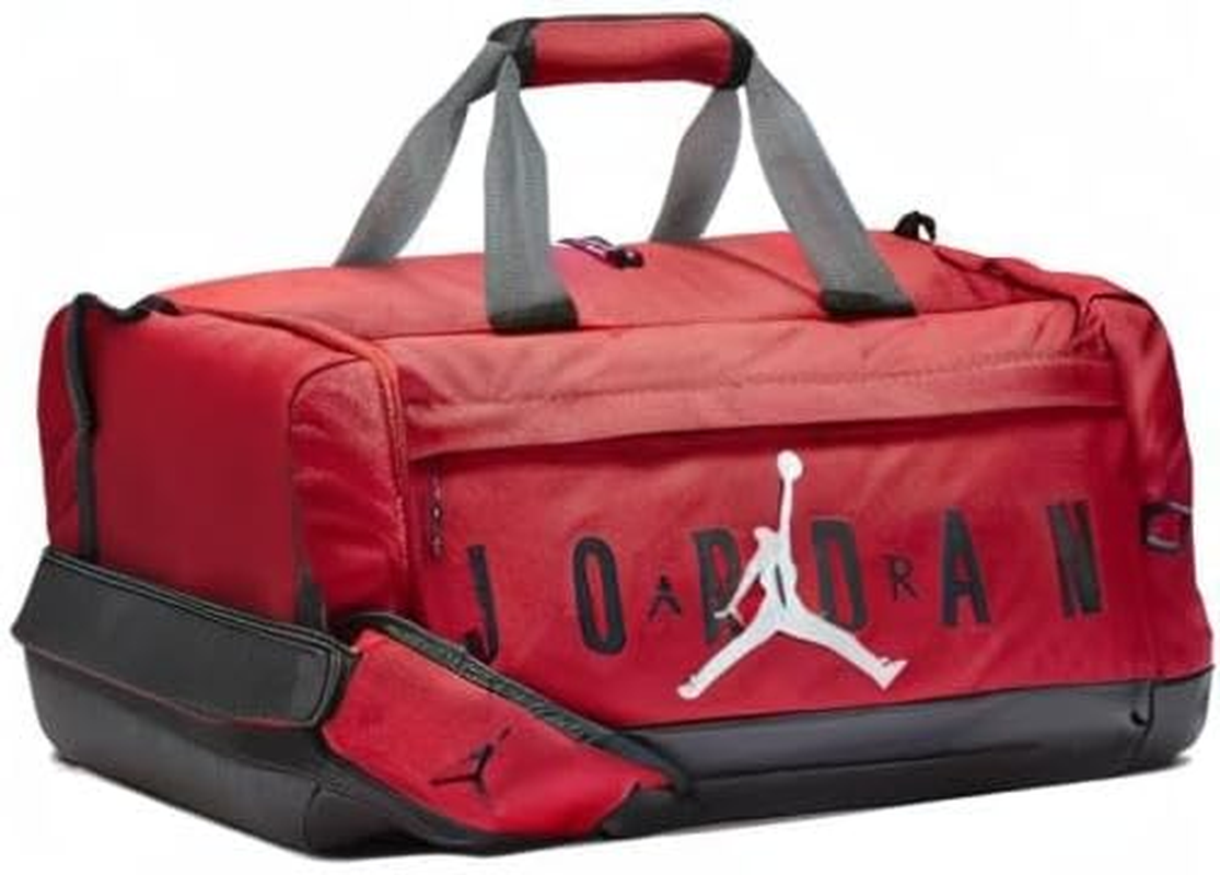 Nike Jordan Air Velocity Duffel Bag, Gym Red, Small, Nike Air Jordan Velocity Duffle Bag image number 4
