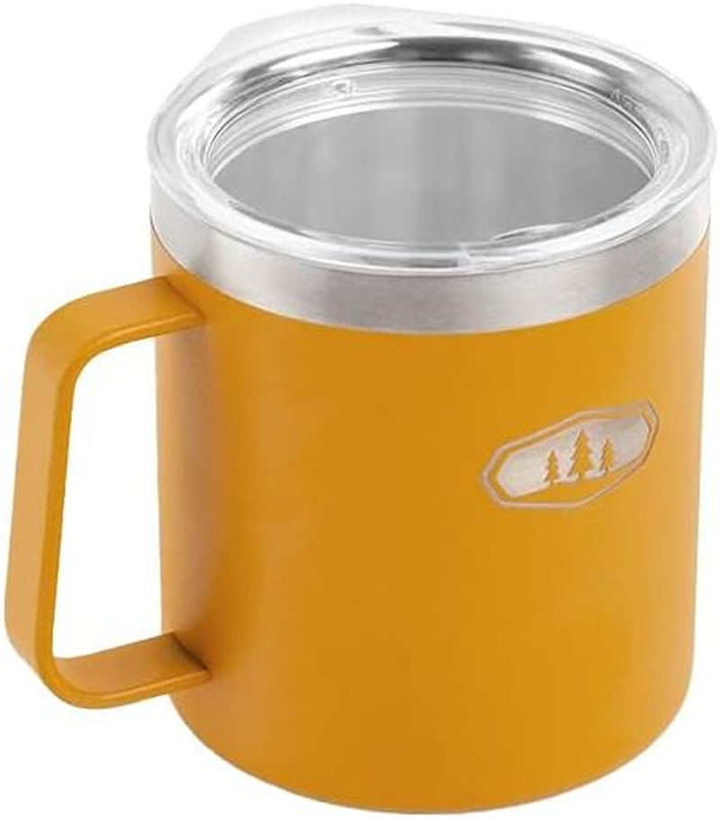 GSI 63254 Glacier Stainless Steel Camping Cup, 15 Oz, Mineral Yellow, Approx. 4.6 X 3.5 X 4.1 Inches (117 X 89 X 104 Mm) image number 2