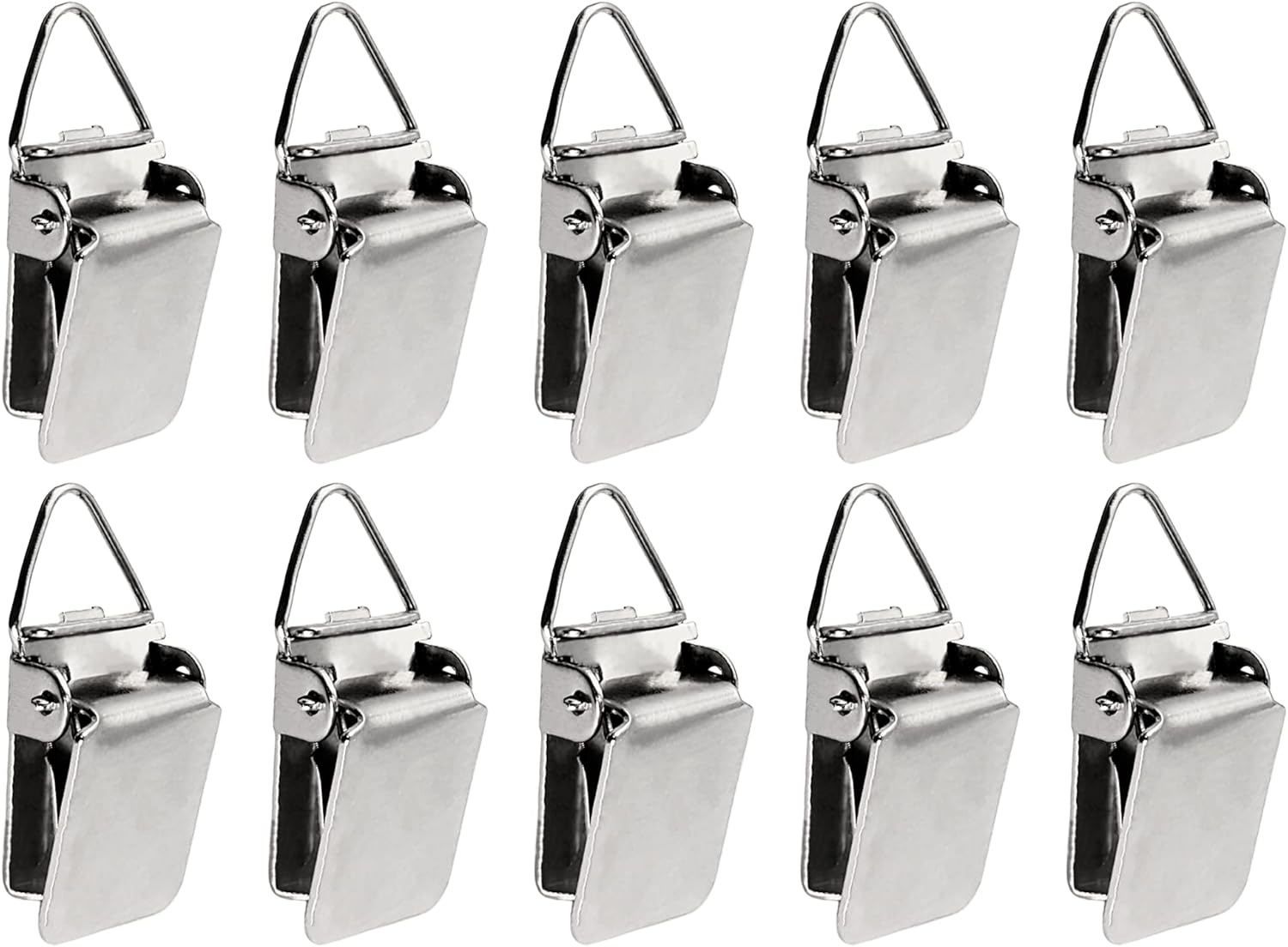 Wise Linkers Matte Black Hanging Clips Pack of 10 Triangle Back Medium Power for Tapestry Small Rugs,Towel, Shawl and Paintings By