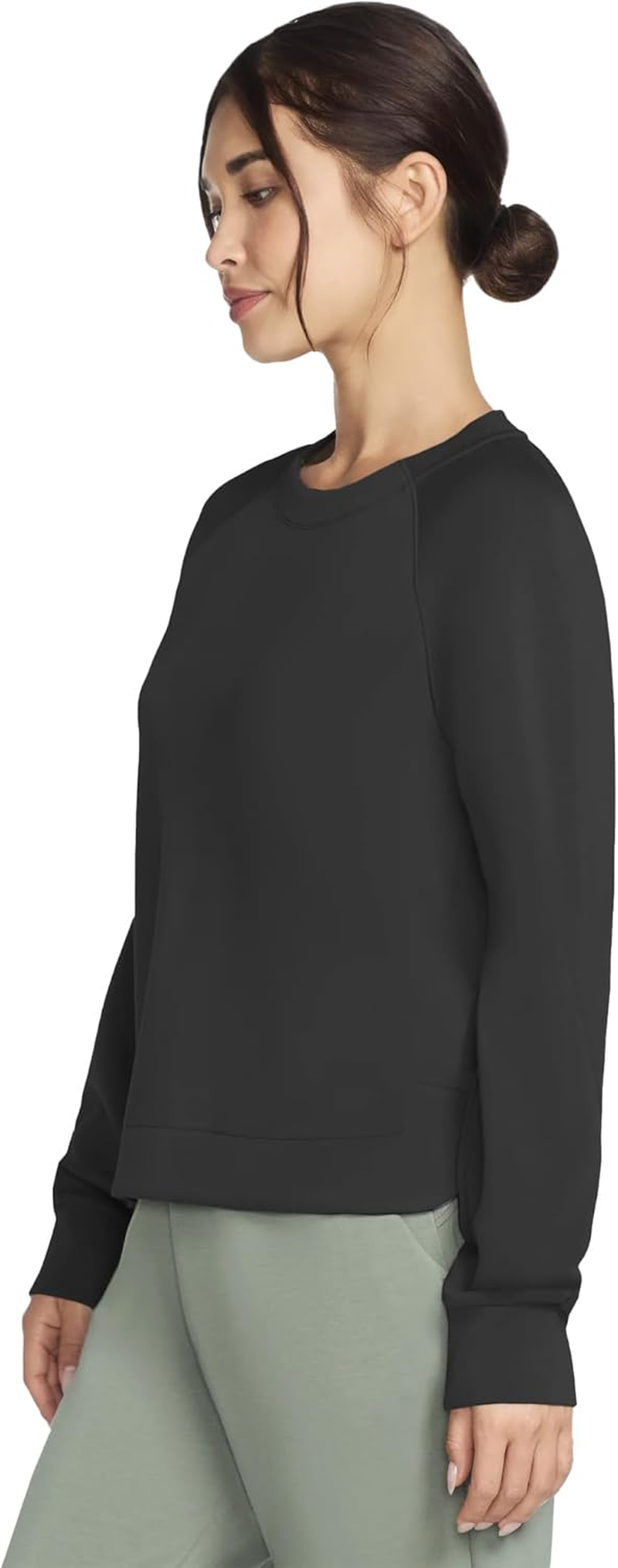 Skechers Women'S Skechluxe Elevate Crewneck, Bold Black, XL image number 2