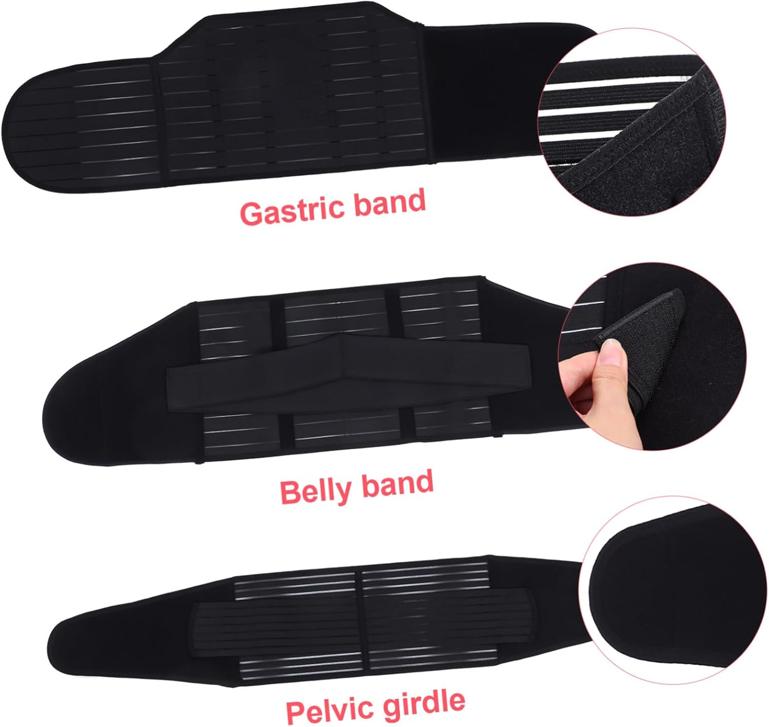 Sosoport Postpartum Belly Band Maternity Girdle with Closure for after Birth Supportive Waist Trimmer for Moms image number 5