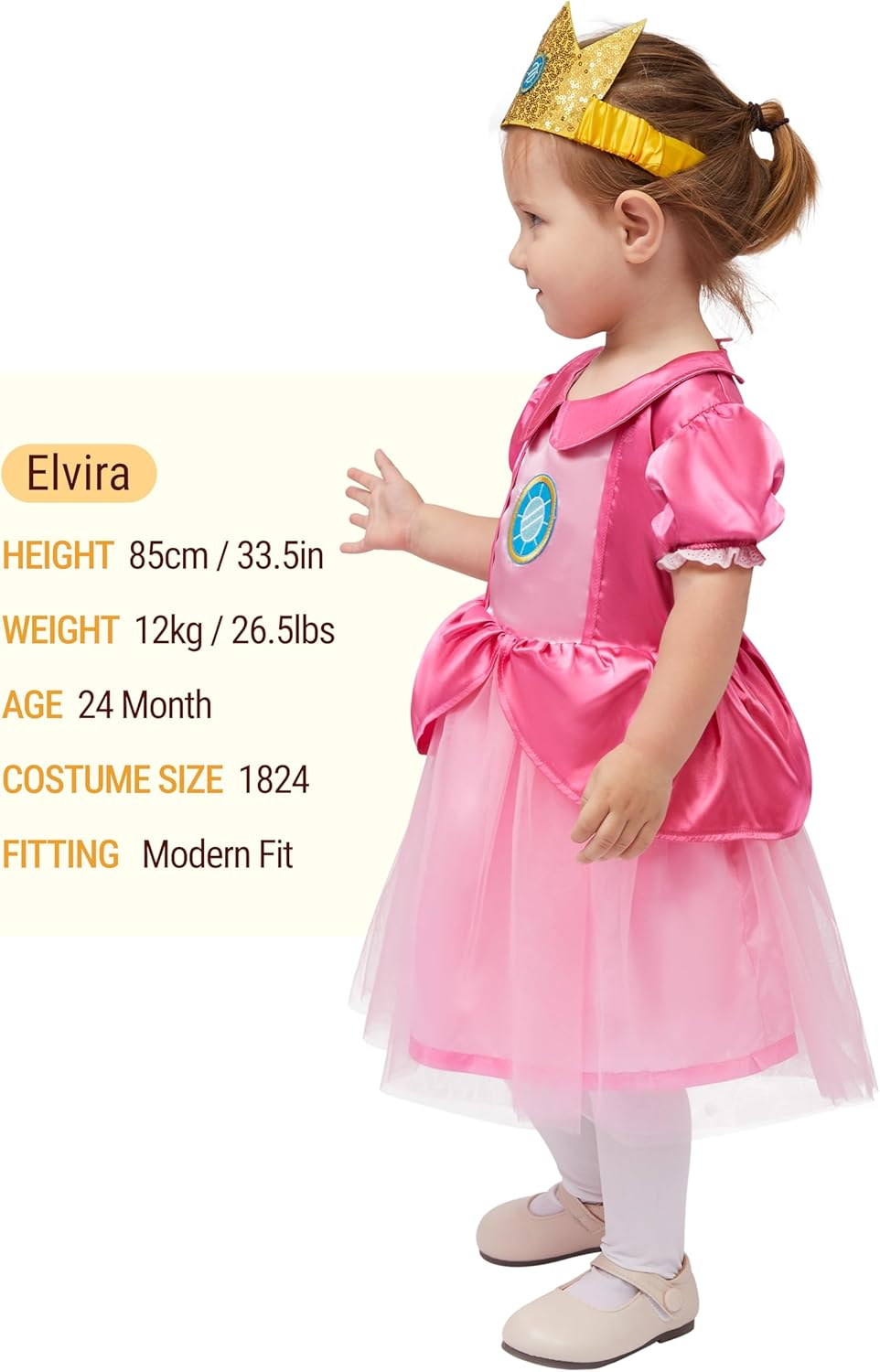 Spooktacular Creations Halloween Baby Pink Princess Costume for Girls Toddler Princess Costume for Halloween Dress up Party image number 3