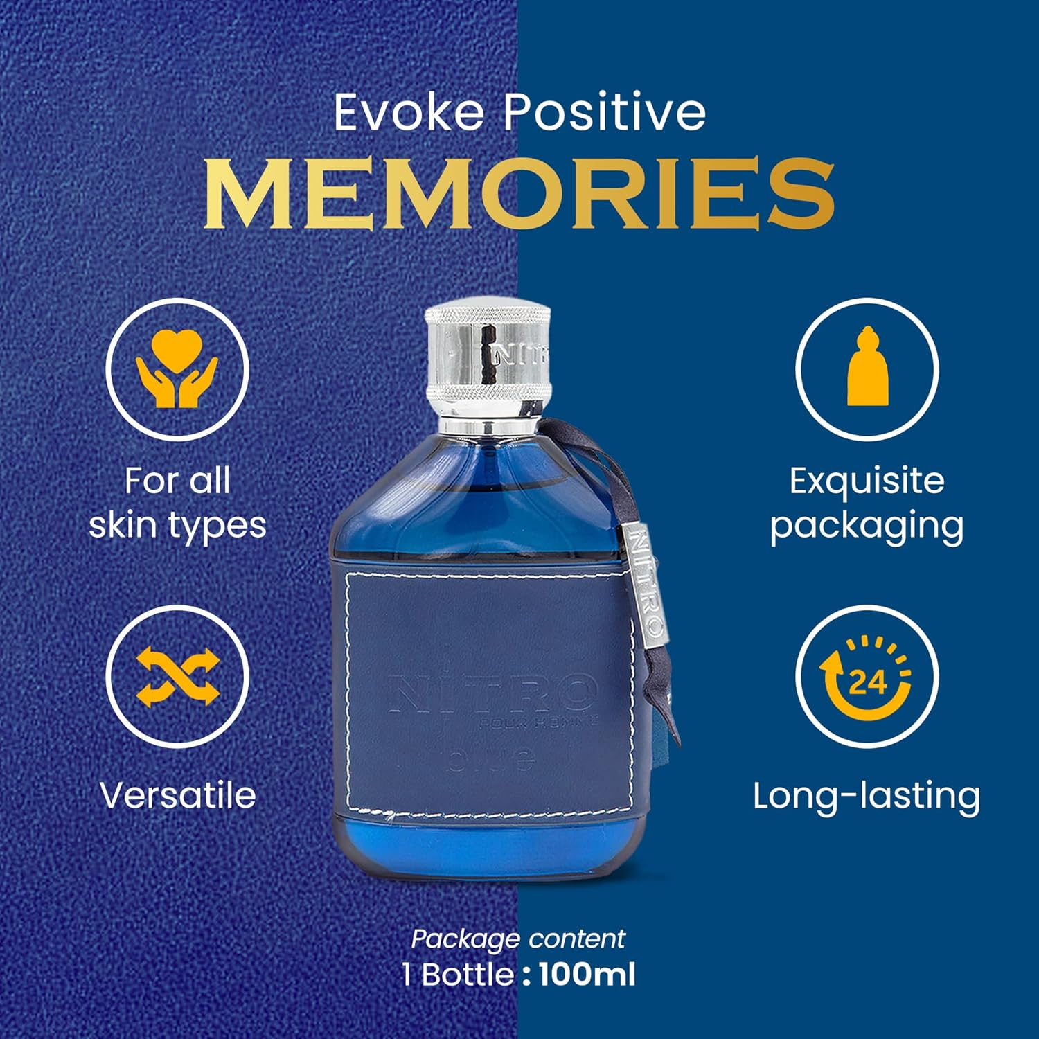 Nitro Blue by Dumont for Men - 3.4 Oz EDP Spray image number 5