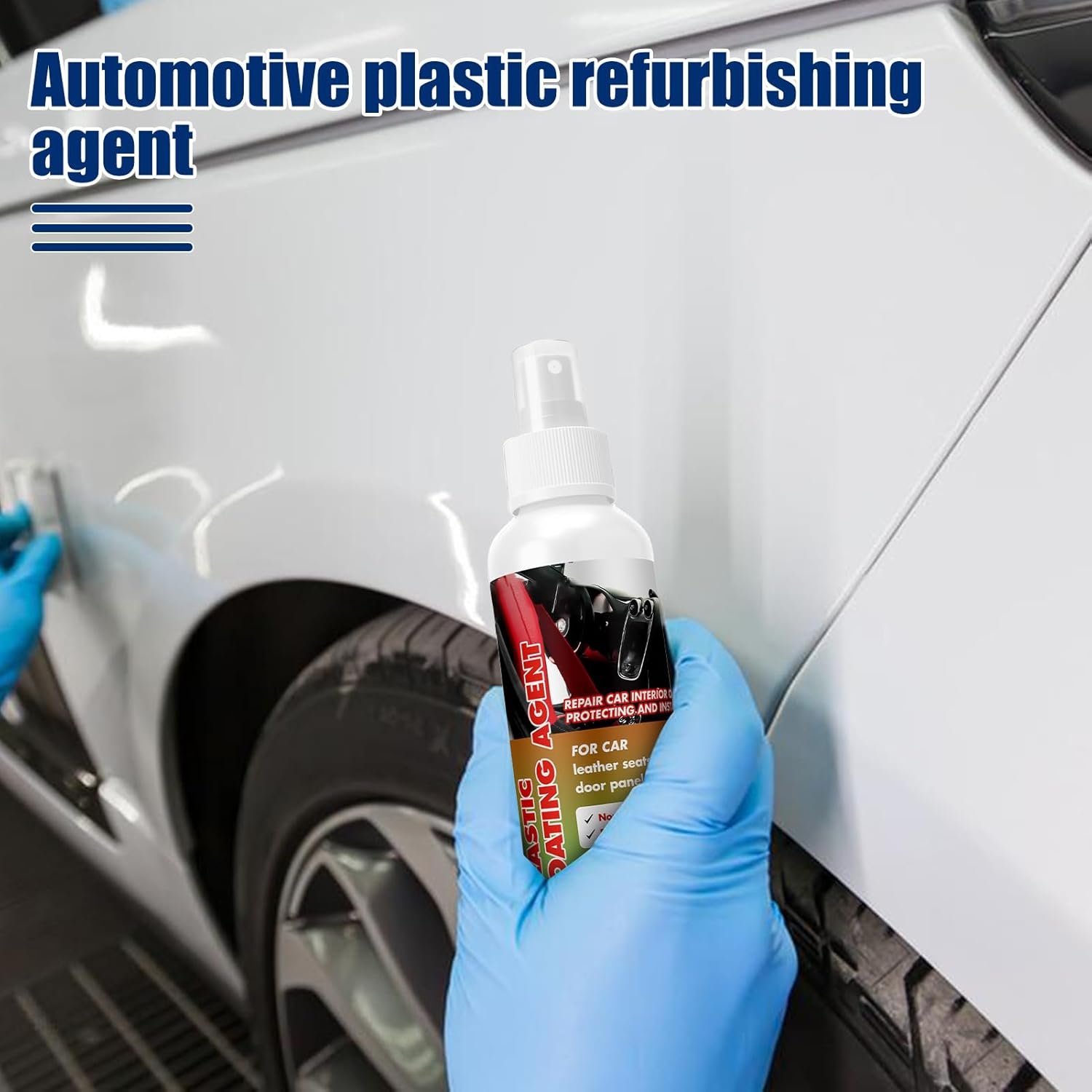 Rronnoy Trim Restorer - Interior Restorer | Car Interior Coating Agent - for Automotive Bumper Triangle Door Frame Tire Dashboard Door Panel - 50Ml image number 4