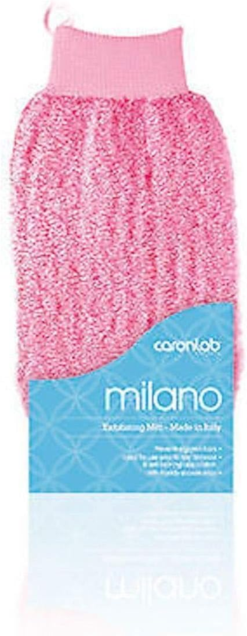 Caron Milano Body Exfoliating Massage Glove Mitt Pink
