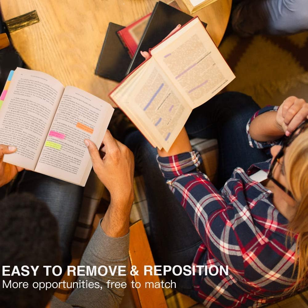 Sticky Note Set - Self-Adhesive Sticky Note Book Set, 410 Sheets Post It Notes with Divider Tabs, Planner Sticky Notes for Office & School Supplies, Colorful Notebook Sticky Tabs image number 2