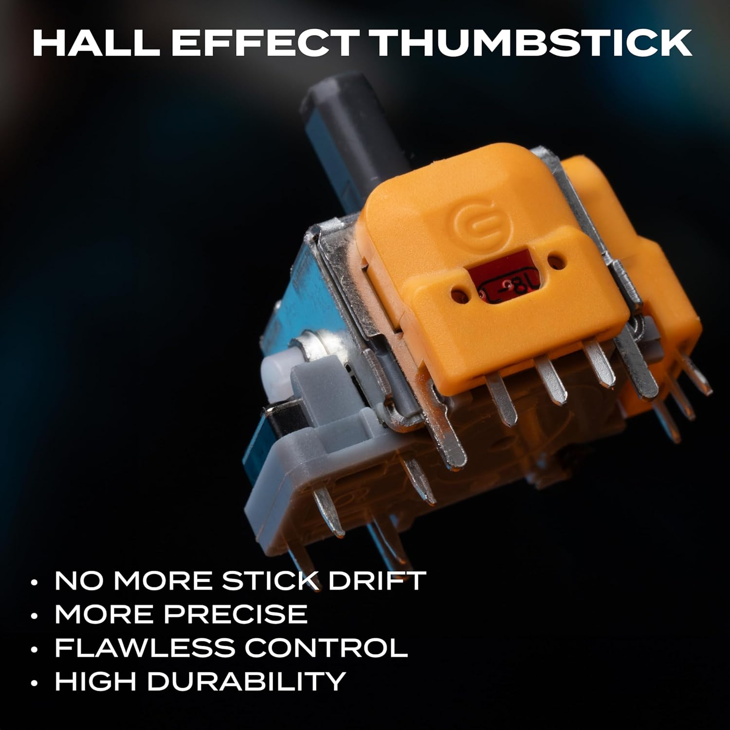 AZERON Gaming Keypad, Programmable One Handed Gaming Keyboard, with Hall Effect Analog Thumbstick and 30 Programmable Keys, 3D Printed Customized Keypad, for Righties (Black, Cyborg Ll) image number 1