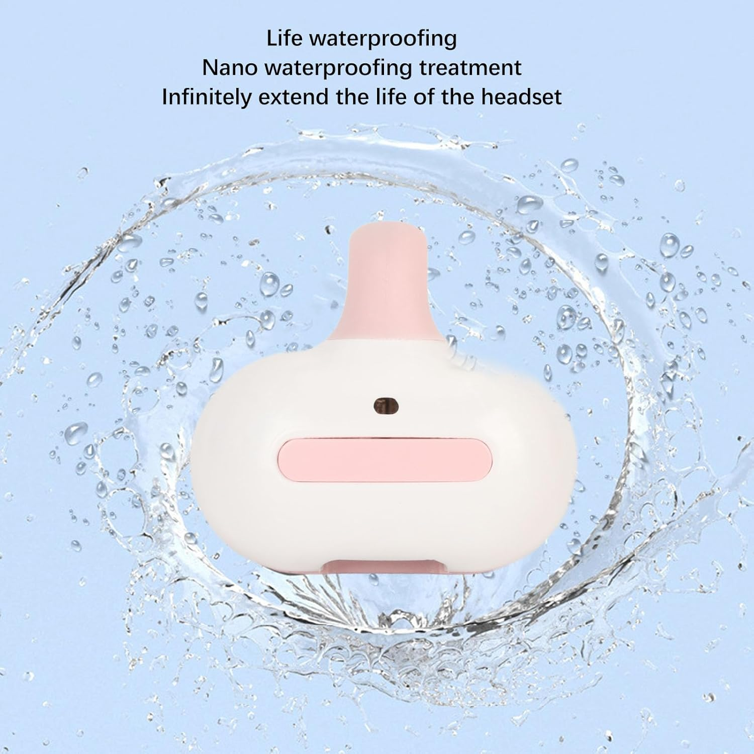 Open Ear Headphones, Clip-On Earphones, Wireless Bluetooth 5.3 Bone Conduction Headphones, Noise Cancel Ling Touch Sports Ear Clip Earphones for Running, Training, Cycling