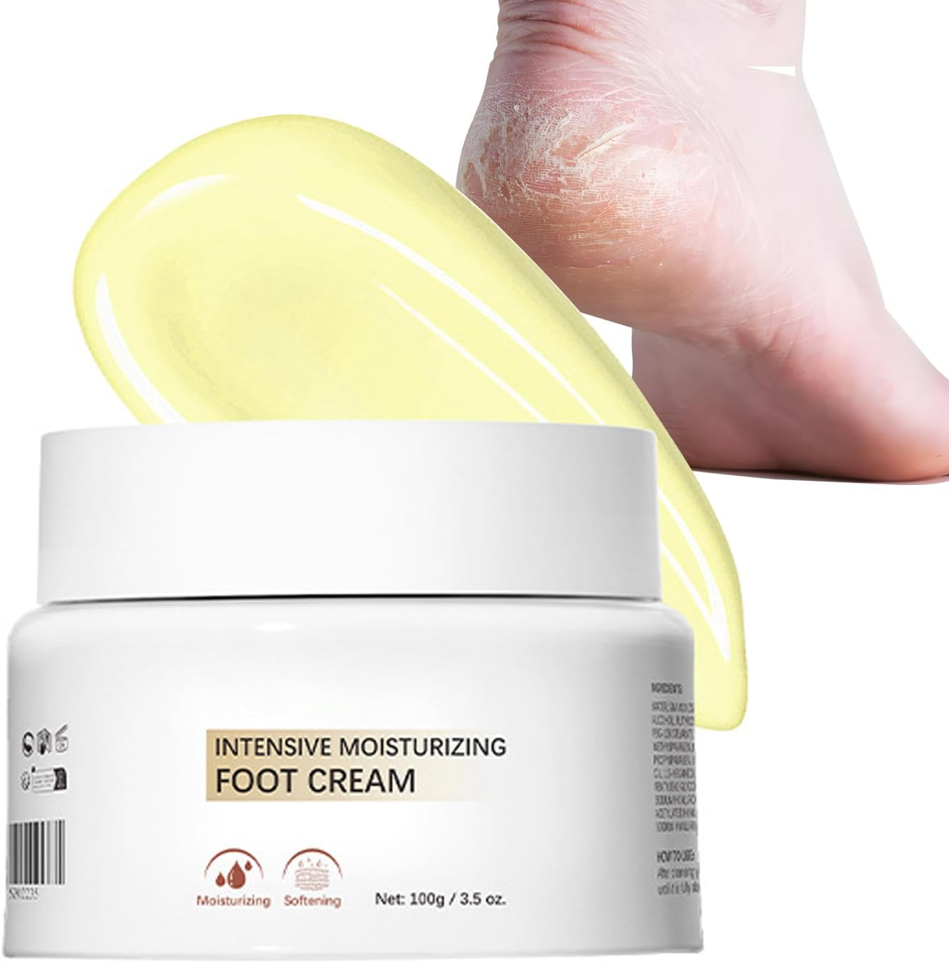 Intensive Foot Cream for Dry Rough & Cracked Bumpy Skin Moisturising Softens & Repairs Restores Ideal Skin Barrier for Heel and Foot Care image number 6