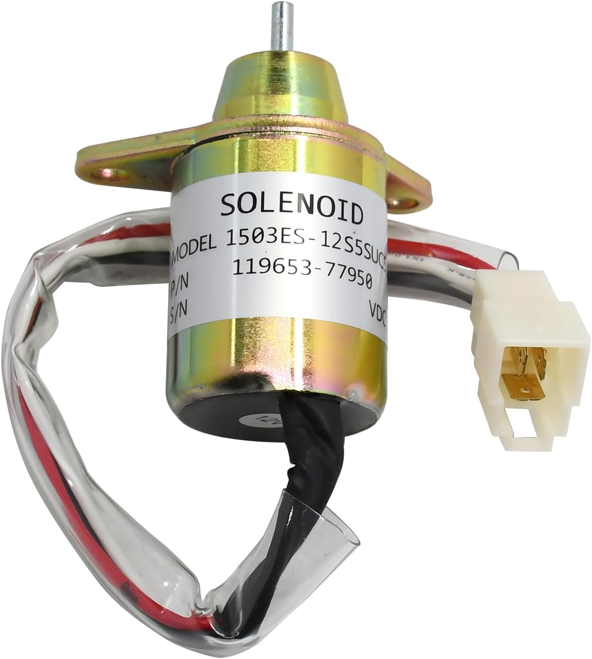 119653-77950 119285-77950 Solenoid Valve 12V Fuel Shut off for Yanmar Kubota John Deere 1503ES-12S5SUC5S SA-4562T image number 4