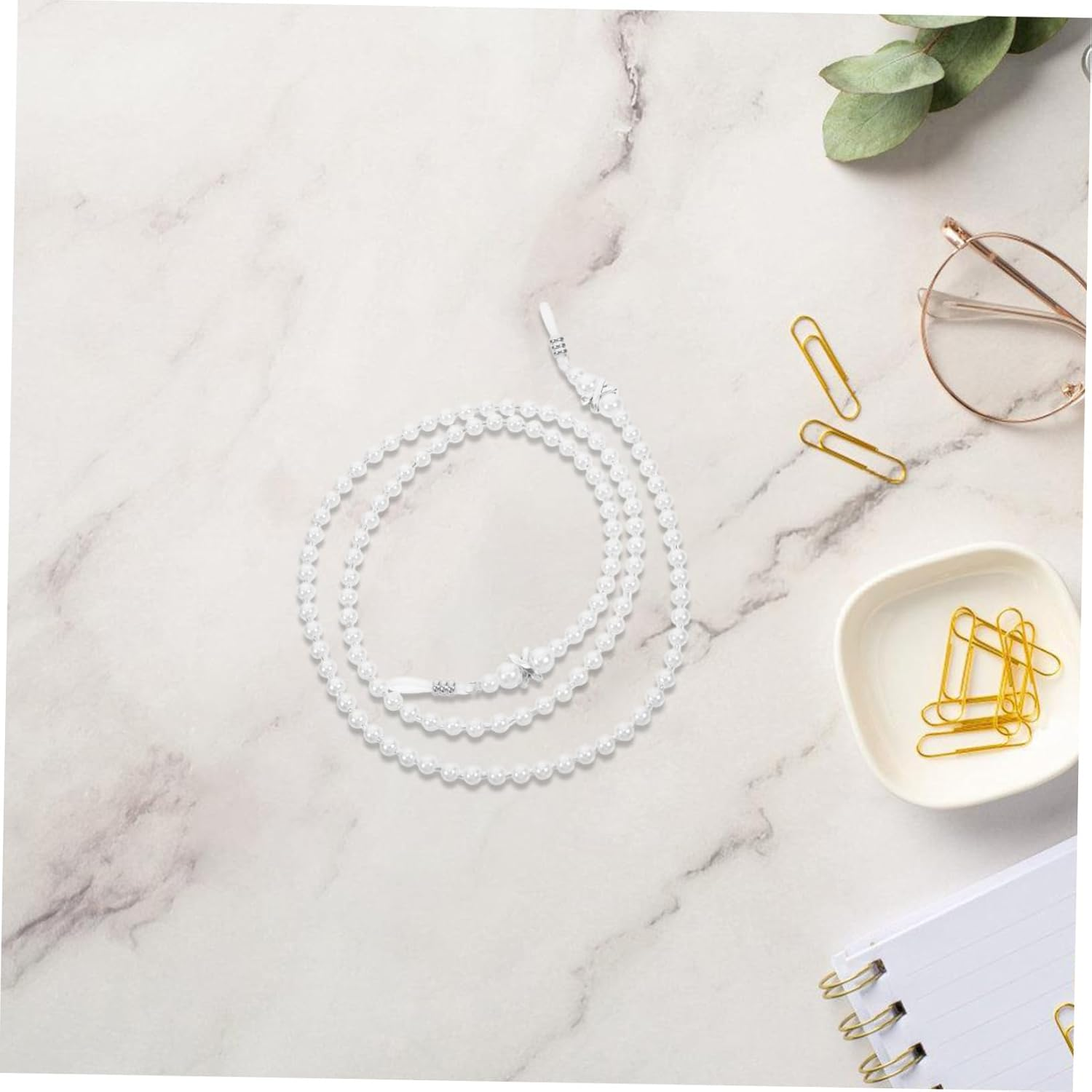 LRXIYODE Pearl Beaded Eyeglass Chain Anti-Slip Strap for Women Sunglasses and Mask Holder Fashion Necklace Eyewear Accessory Anti-Falling Lanyard image number 5