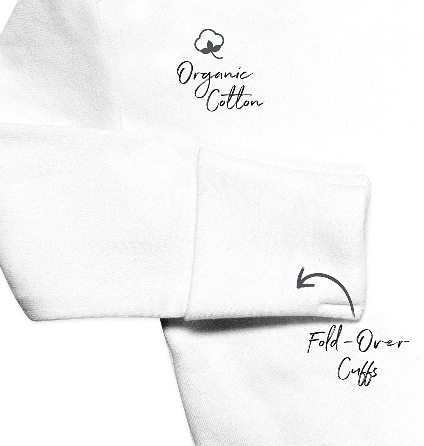 Honest Baby Clothing Baby 3-Pack Organic Cotton Long Sleeve Side-Snap Kimono Tops