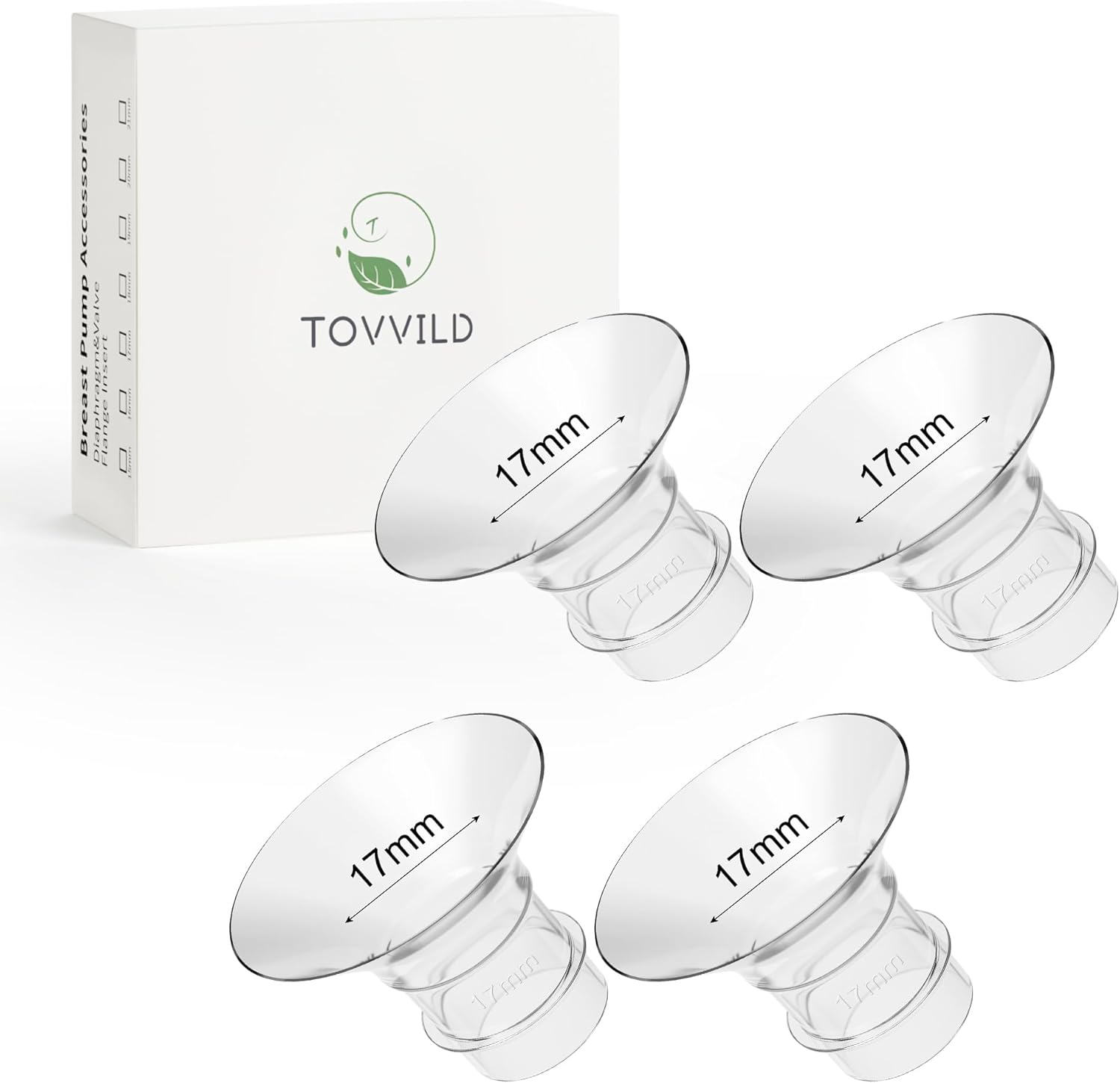 TOVVILD S9 Pro / S12 Pro / S9 / S12 Duckbill Valve Silicone Diaphragm, Compatible with Momcozy Breastpump, Replacement Parts Accessories