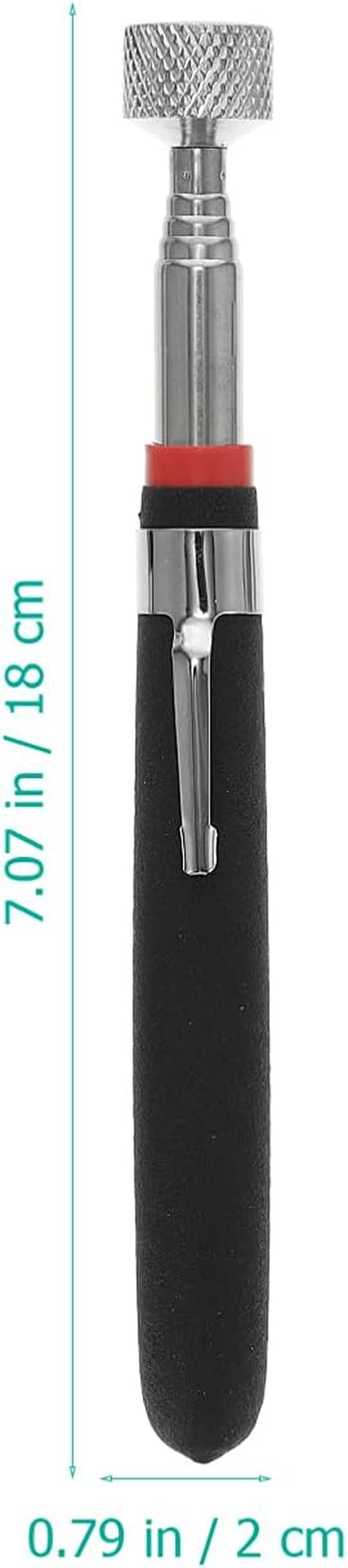 Hoement Magnetic Pickup Tool Telescoping Stick Flexible Magnetic up Tool LED Inspection Mirror Set for Automotive and Home Use 4Pcs Kit image number 5