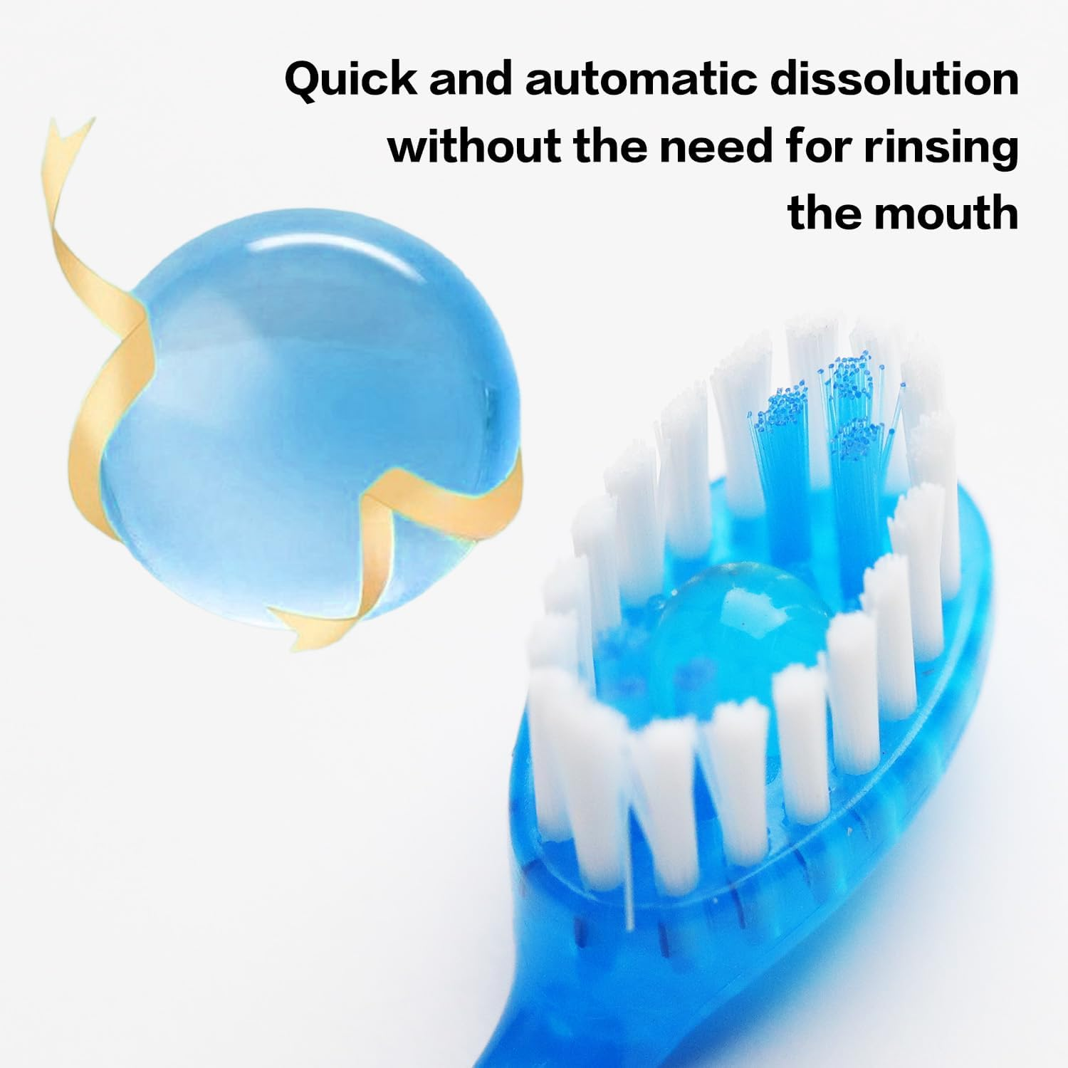 5-In-1 Mini Travel Toothbrush with Toothpaste & Floss &ndash; 4-Pack Disposable Individually Wrapped Toothbrushes for On-The-Go Oral Care image number 5