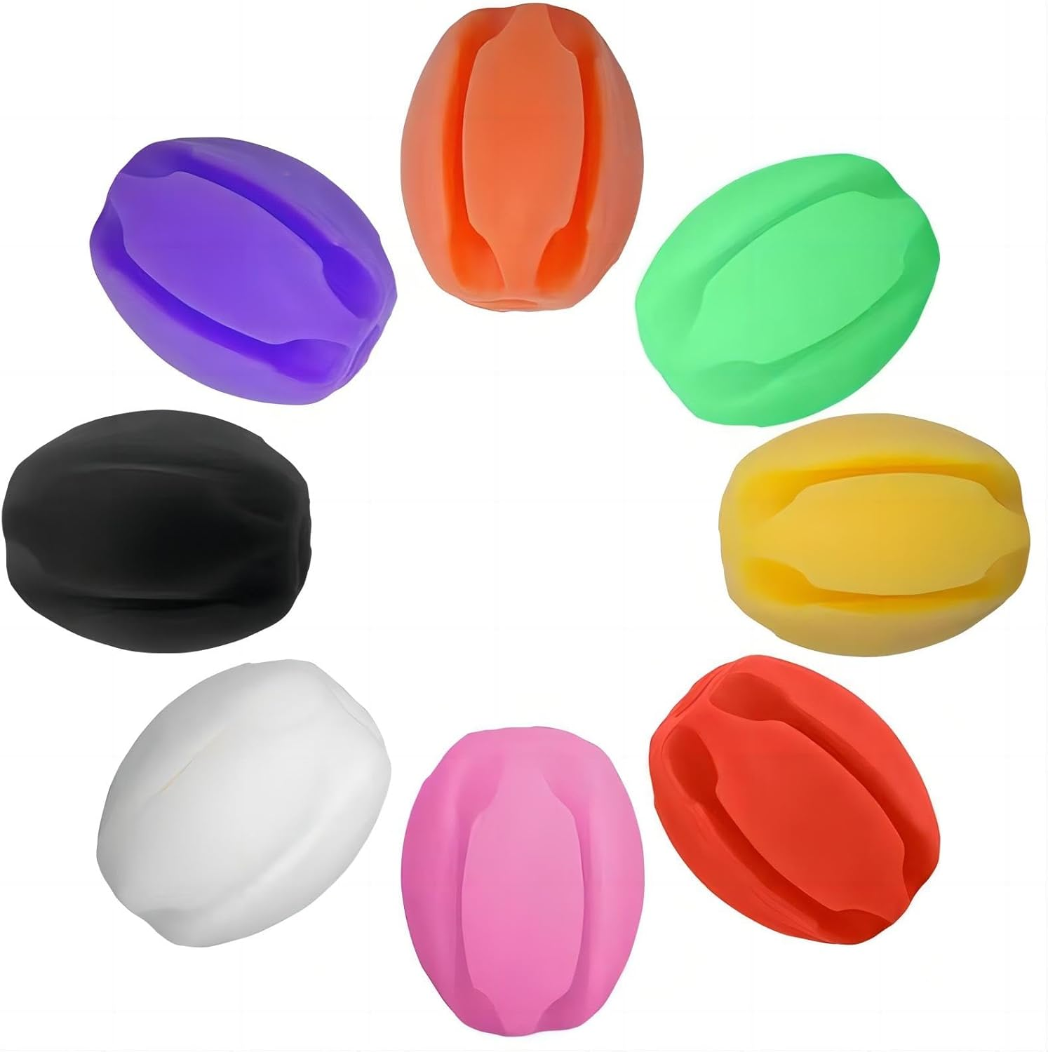 10Pcs Silicone Fishing Rod Holder Straps, 5 Hole Portable Fishing Rod Fixed Ball, Rubber Fishing Pole Clips Fly Fishing Accessories - Green image number 7