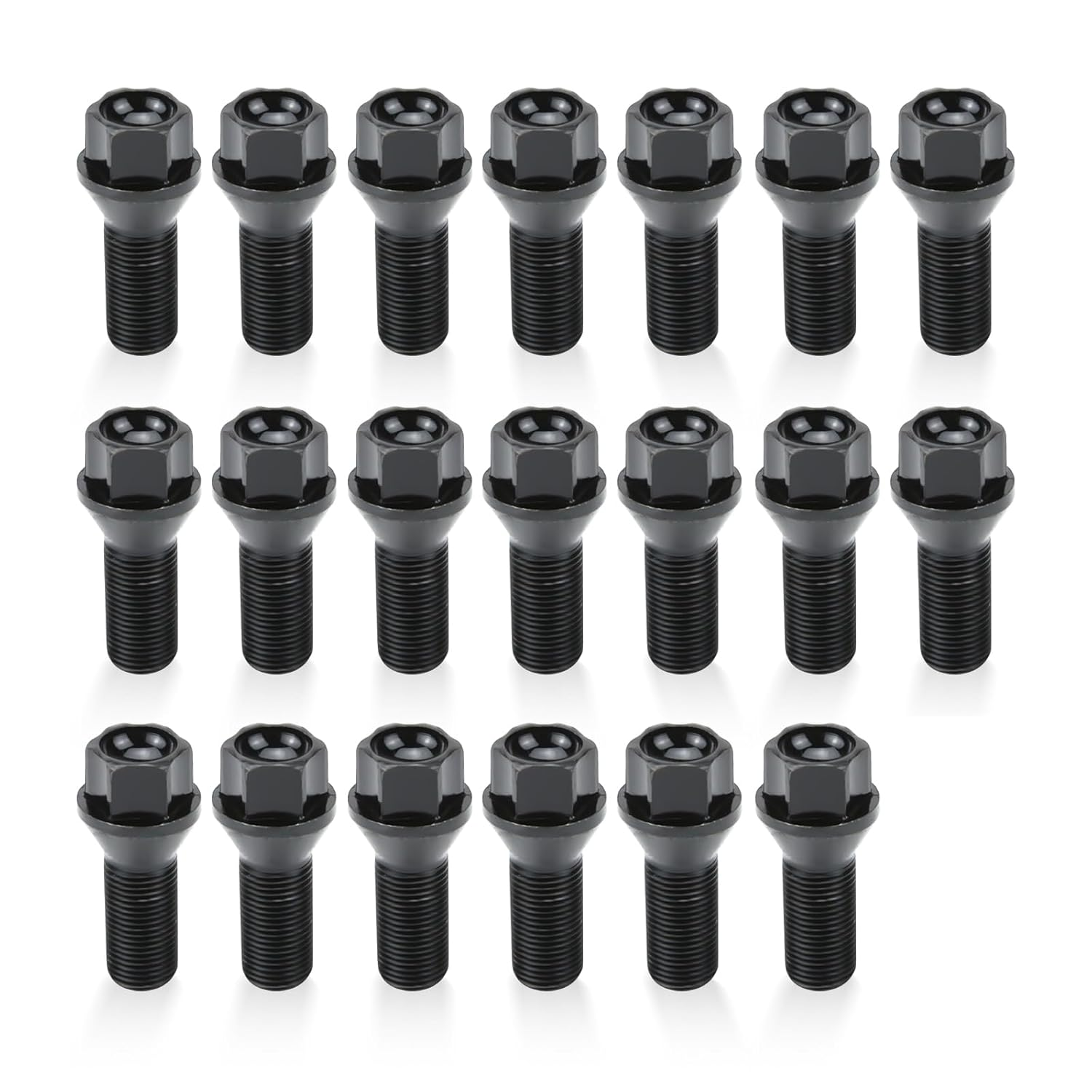BINB Road 36136781151 Wheel Lug Bolt Nuts M14X1.25 Compatible with BMW 118D 220D 228I 318D 328I 330I 420D 535I 520D 530D 640D 730D M5 M6,20Pcs image number 5