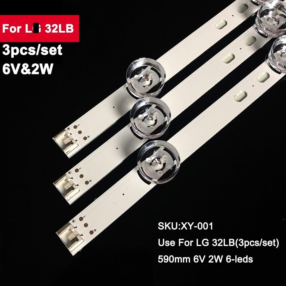 3PCS LED Backlight TV Strip for L-G 32LB 32LB5700 32LB5600 32LB5610 32Lb561V 32Lb561B 6916L 2223A 2224A 6916L 1974A 1975A 1703A image number 2