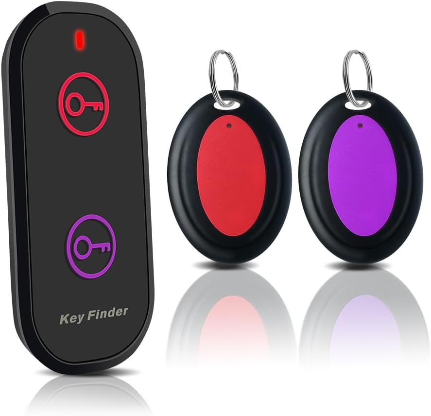 Key Finder,Chlovoe Item Finders & Trackers 131Ft Range Remote Finders with Sound, Wireless Wallet Finders Locator Tag for Finding Key Remote Wallet Pet Phone Glasses image number 1