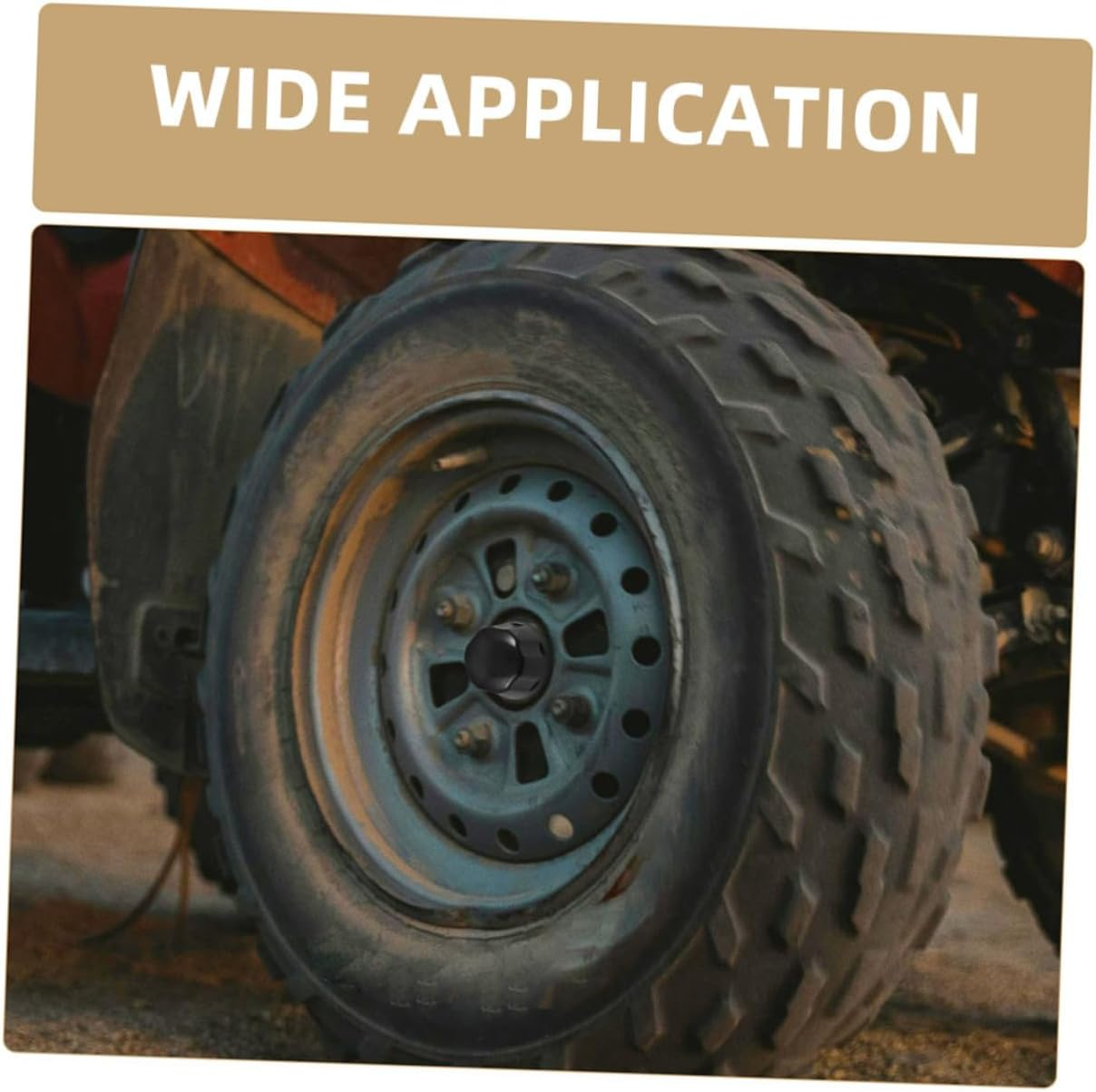 HAPINARY 5Pcs Hub Dust Cap Rubber Wheel Rim Cap Covers for ATV Spare Tire Cover Protection image number 2