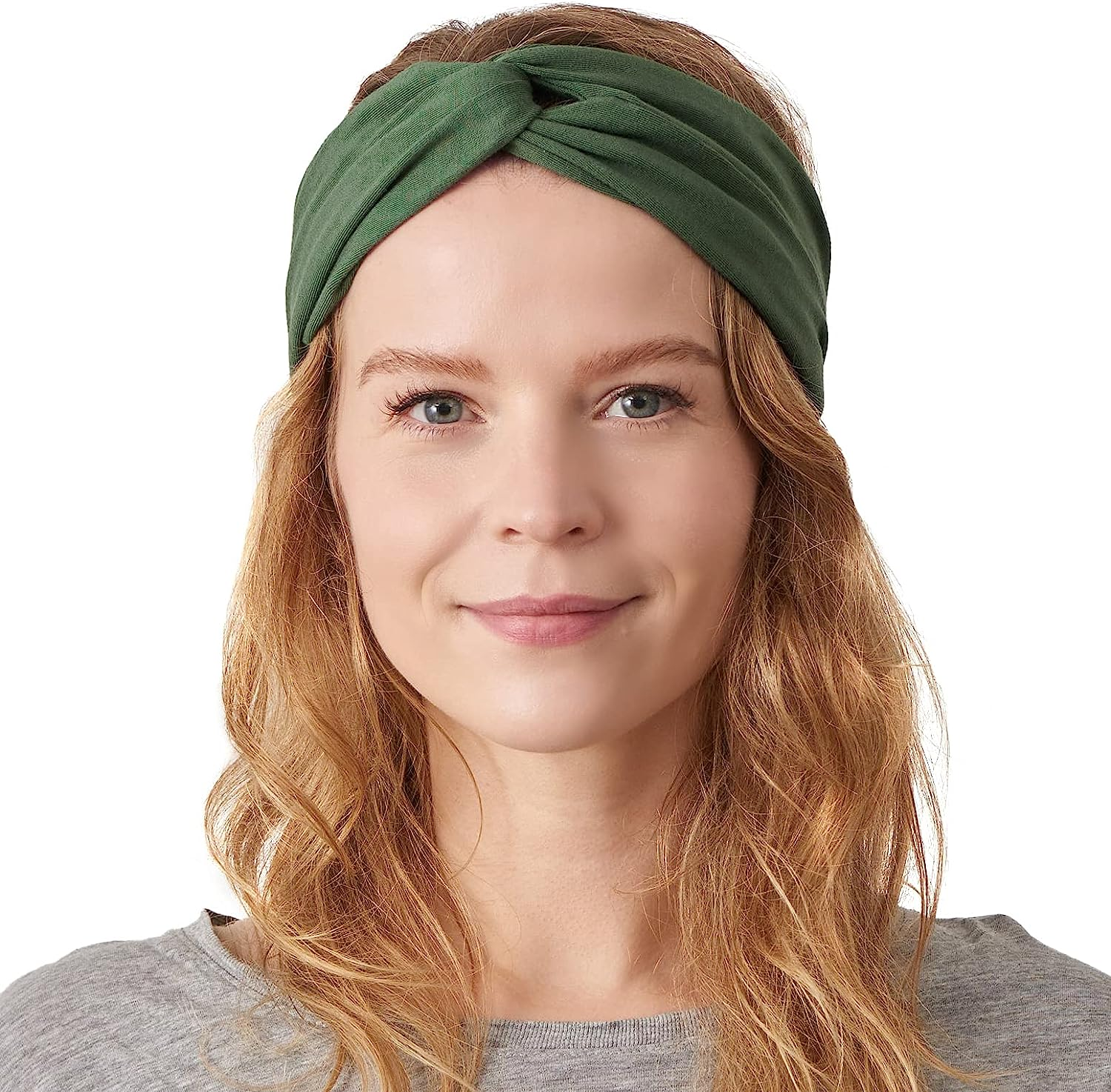 CHARM Womens Twist Turban Headband - Fashion Head Wrap Hairband Knot Hair Scarf Black