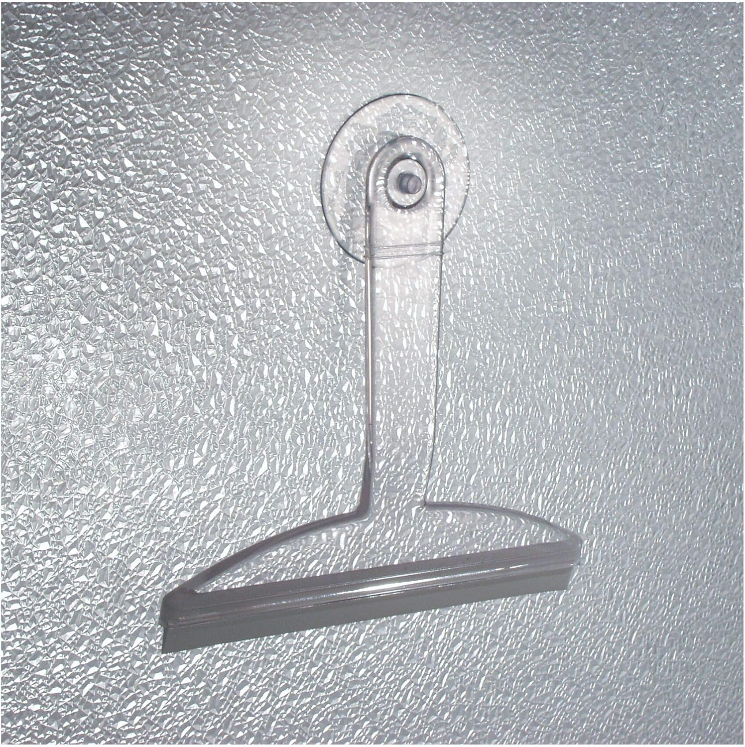 Interdesign Bathroom Shower Squeegee - 8", with Suction Hook, Clear image number 3