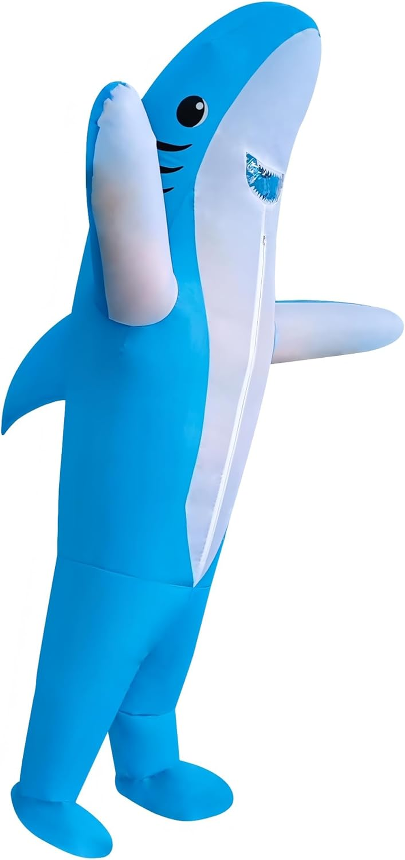 Eukalink Inflatable Shark Costume Adult Blow up Fancy Dress for Halloween, Parties Blue