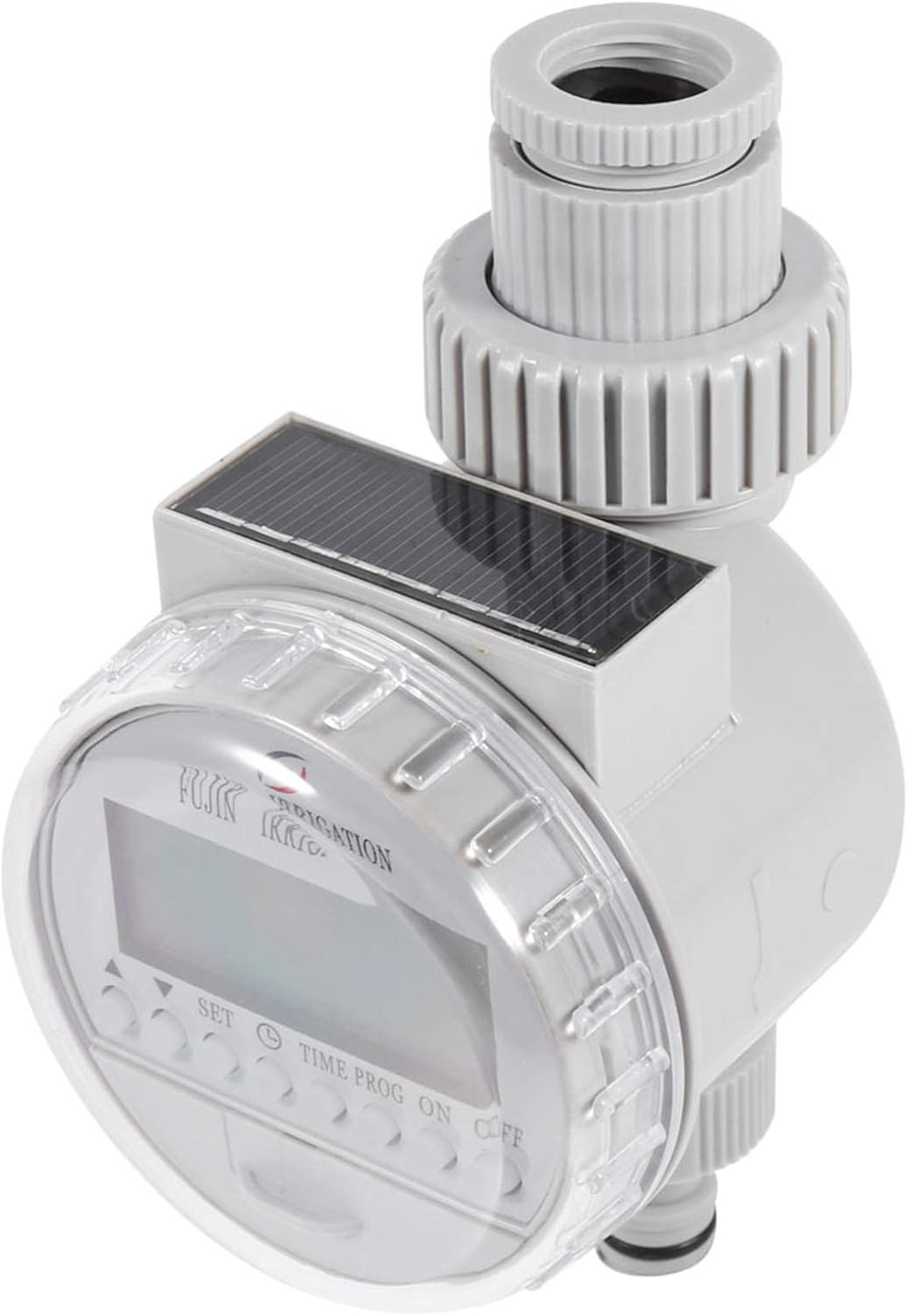 Solar Powered Water Timer Solar Watering Timer Irrigation Controller Auto Watering System with LCD Display 16 Programs for Garden Yard Balcony image number 3