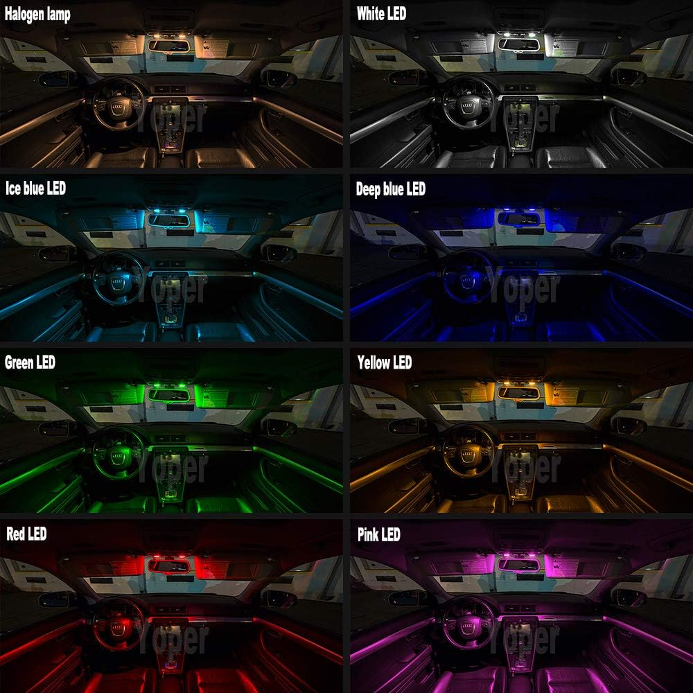 BA9S 53 57 1895 64111 LED Light Bulb for Car 12V Yellow Color - Ice Blue Color image number 3