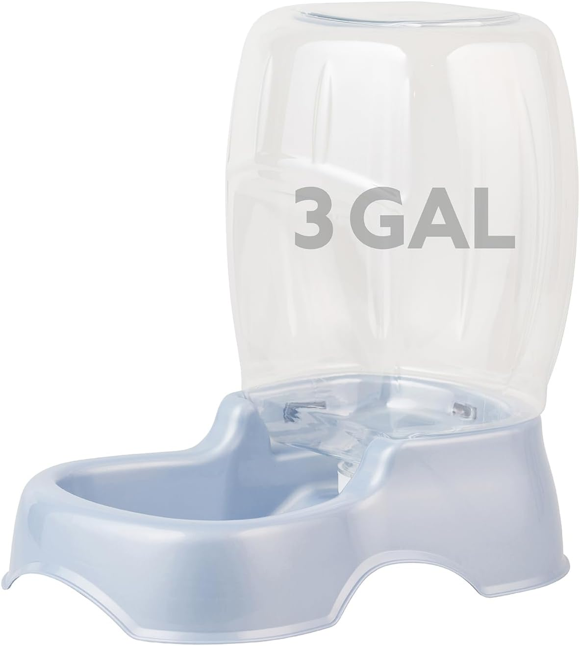 Petmate Pet Cafe Gravity Waterer Cat and Dog Water, Pearl Ash Blue,1.5 GAL, Made in USA