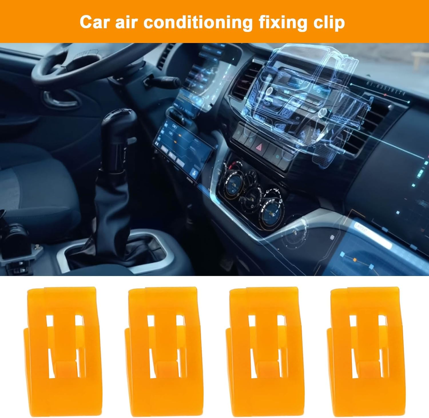 Emsea 50Pcs Center Console Radio DVD Dash Panel Clip Body Trim Retainer Clips Accessories for Automotive Panel Bumper Hood Fender