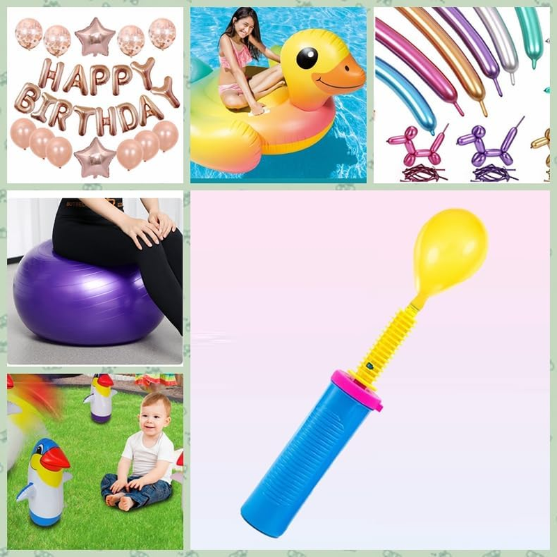 Balloon Pump Hand Held Two-Way Dual Action -Balloon Inflator Pump -Air Pump for Balloons image number 4