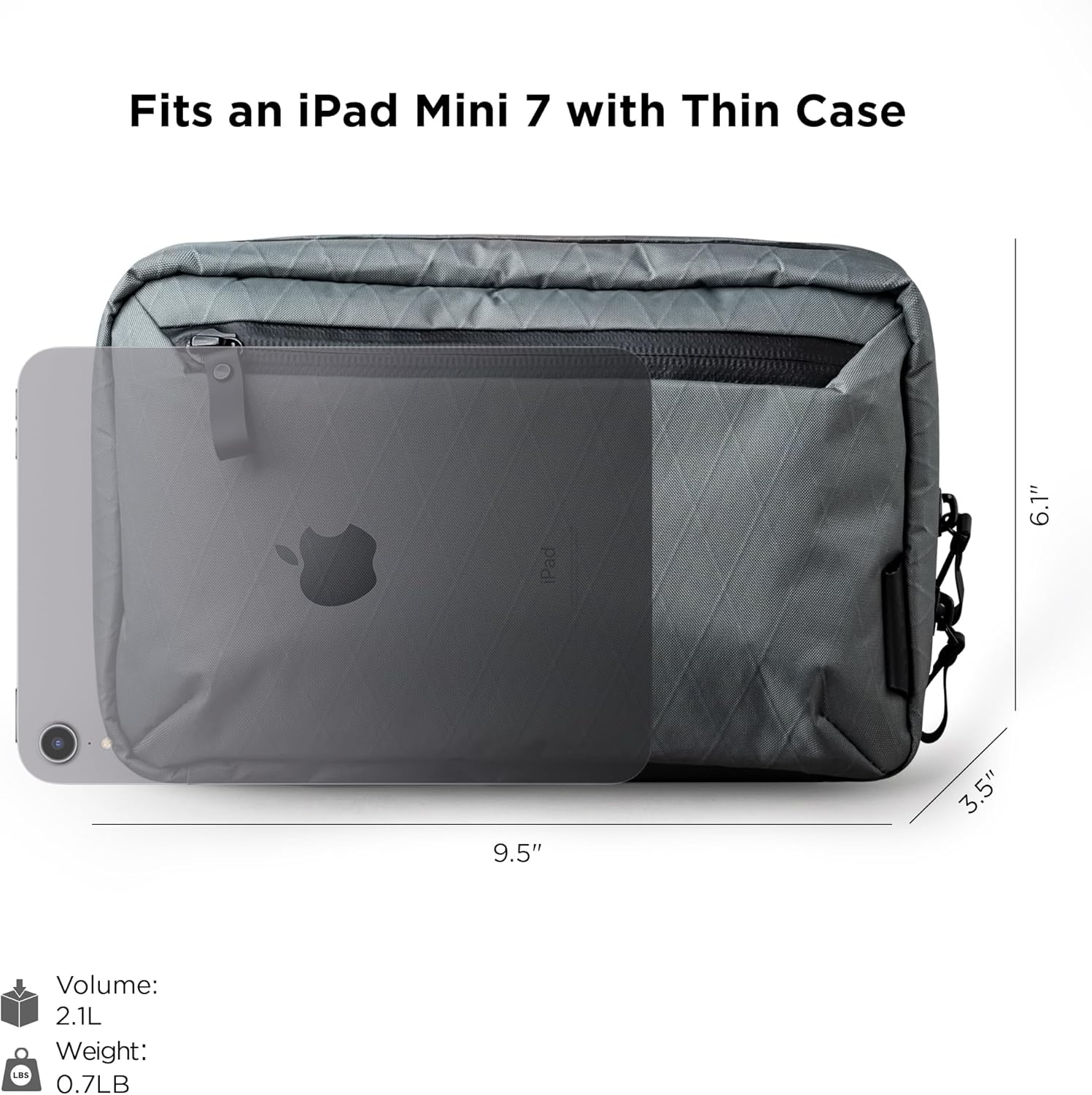 ALPAKA Elements Tech Case - Tech Organizer Travel Case for Electronics, Cables, Edc,Twelve Pockets across Three Compartments - Dark Green image number 3